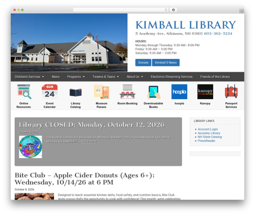Assabet interactive WordPress plugin - kimballlibrary.com