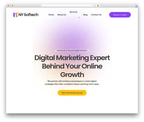 WordPress theme Nysoftech Theme - nysoftech.com