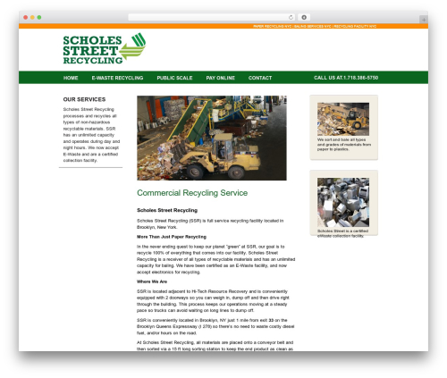 WordPress Theme Template theme WordPress - scholesstreetrecycling.com