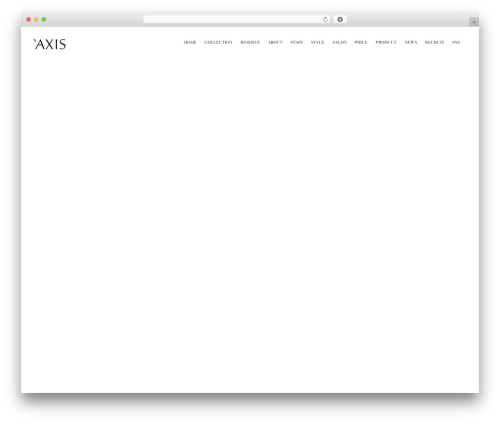 Axis WordPress website theme - axis-hair.com