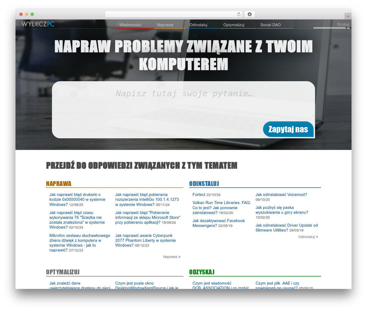 esolaskit premium WordPress theme - wyleczpc.pl
