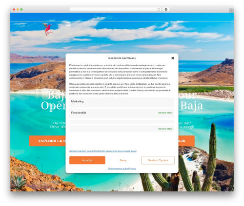 Hello Elementor WordPress theme - bajacaliforniatravel.it
