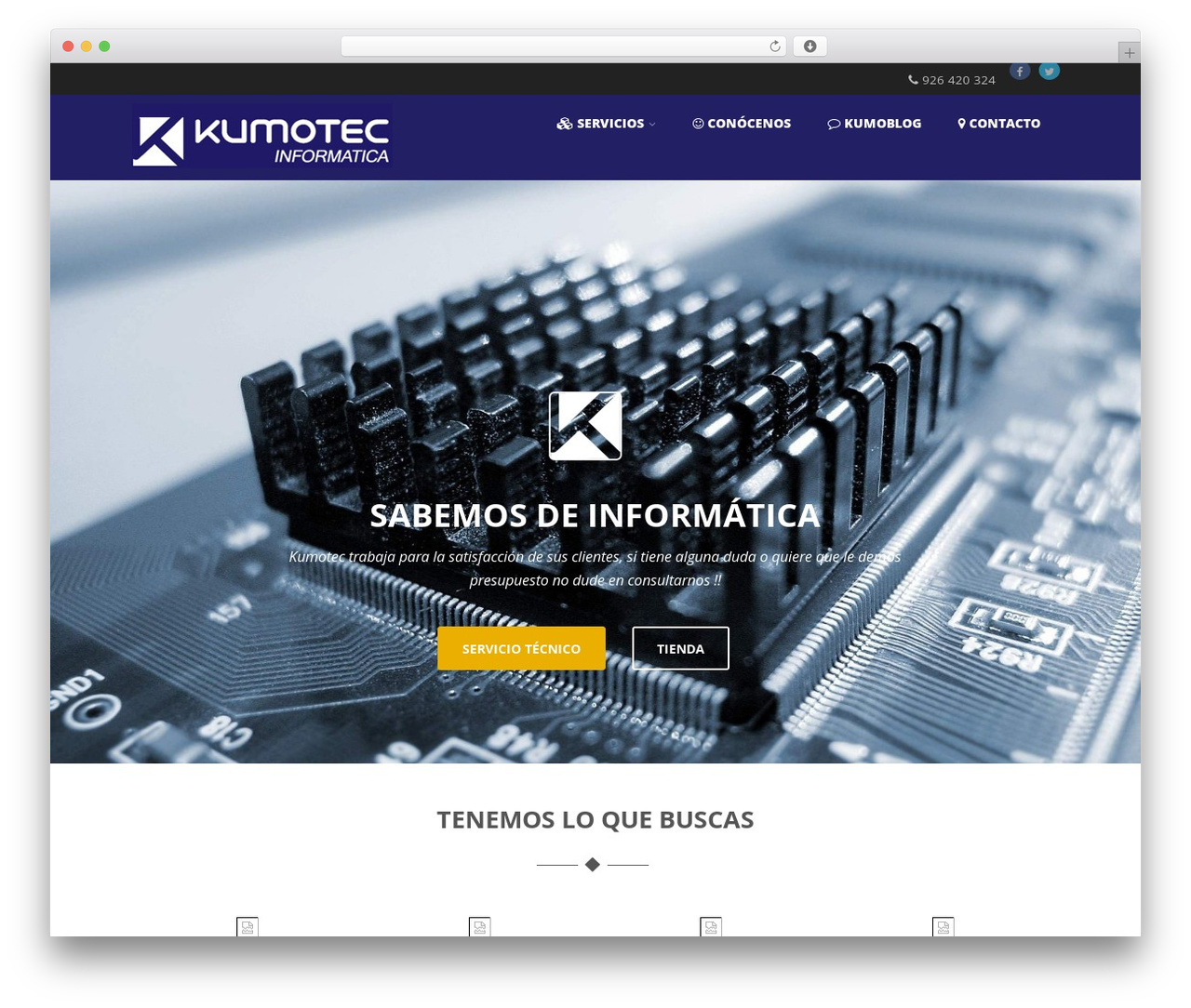 Optimizer PRO WordPress theme - kumotec.es