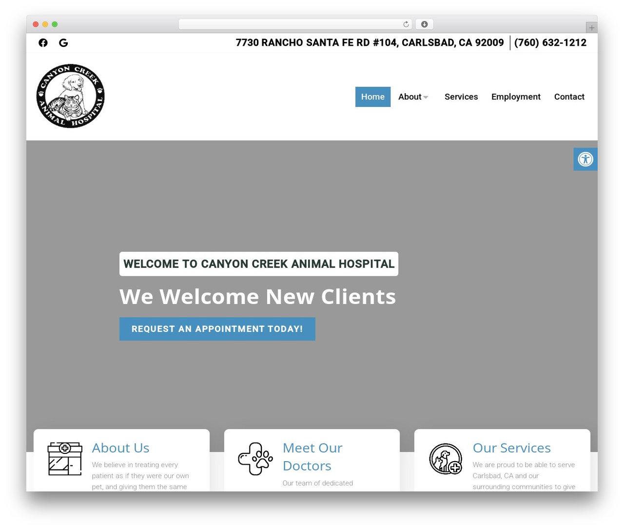 Journey - Child WordPress theme - canyoncreekvet.com
