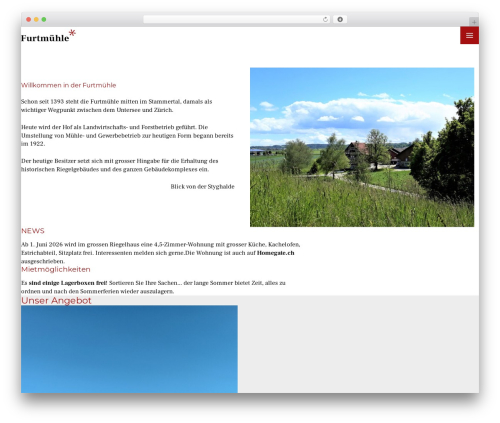 Studio best WordPress theme - furtmuehle.ch