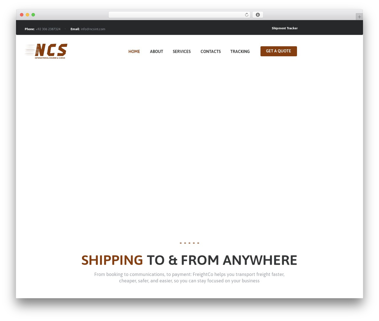 Theme WordPress FreightCo - ncsint.com