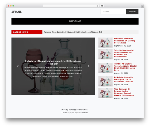 WordPress theme epaper - jfianl.com WordPress theme epaper - jfianl.com