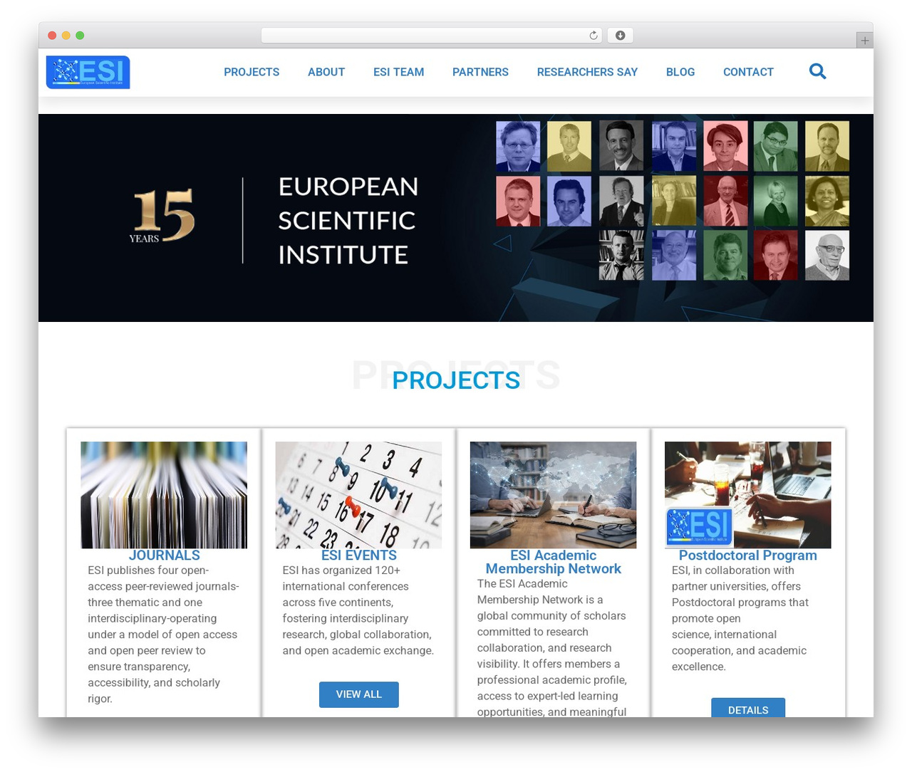 WordPress theme Hello Elementor - euinstitute.net