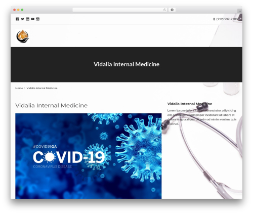WordPress theme Lite - vidaliainternalmedicine.com