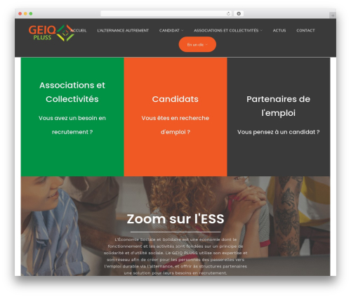 WordPress theme Workio - geiqpluss.fr