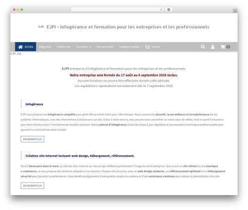 6temflex WordPress website theme - ejpi.fr
