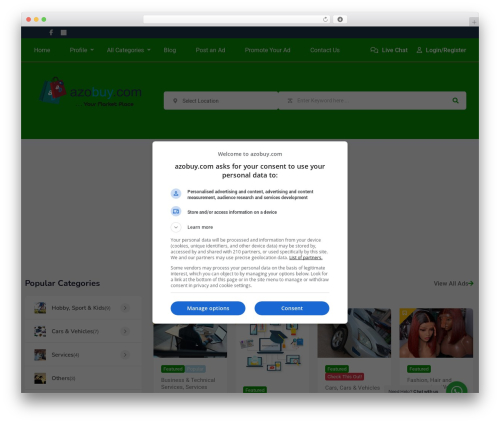 Classified listing toolkits WordPress plugin - www.azobuy.com