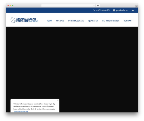Corzo theme WordPress - managementforhire.com