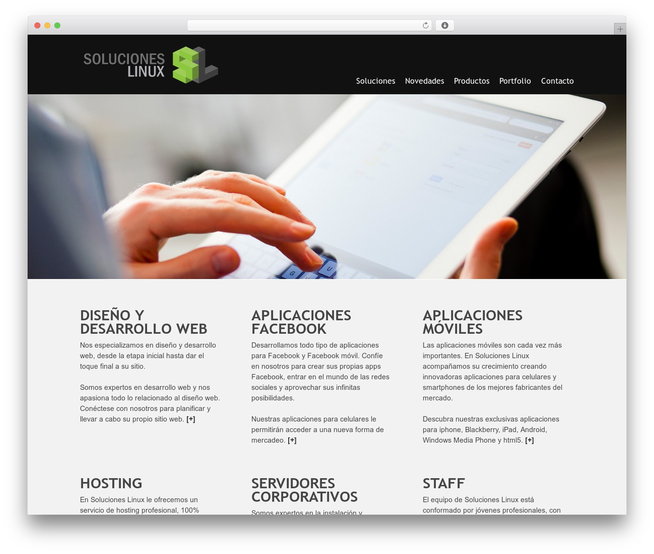 deVision WordPress theme - solucioneslinux.com.uy