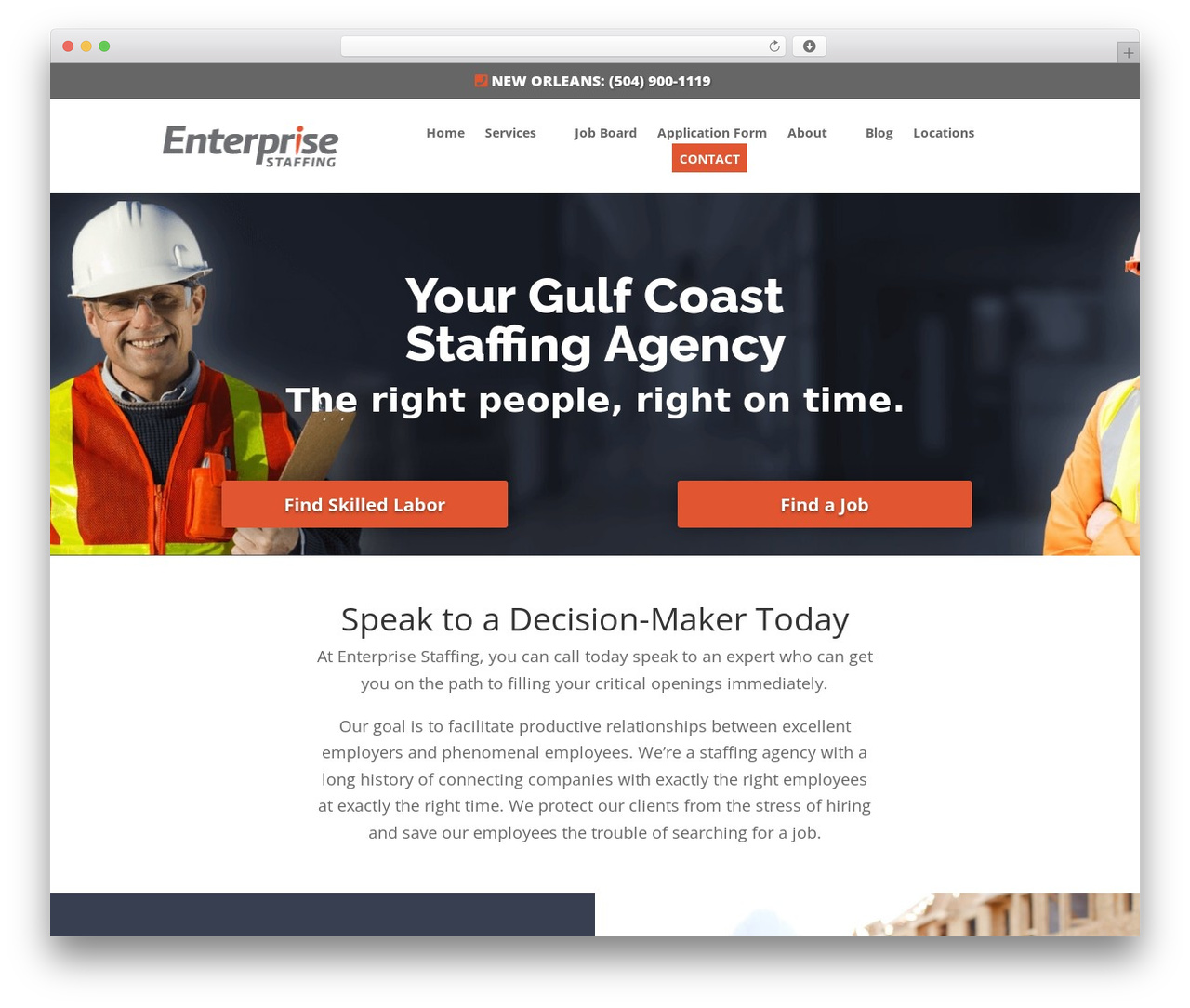 Enterprise Staffing WordPress theme - enterprisestaffing.com