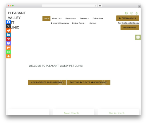 Parent Theme WP theme - pleasantvalleypetclinic.com