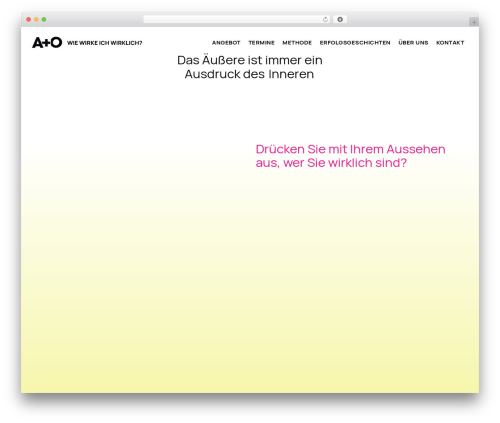 Salient WordPress theme - wiewirkeichwirklich.de