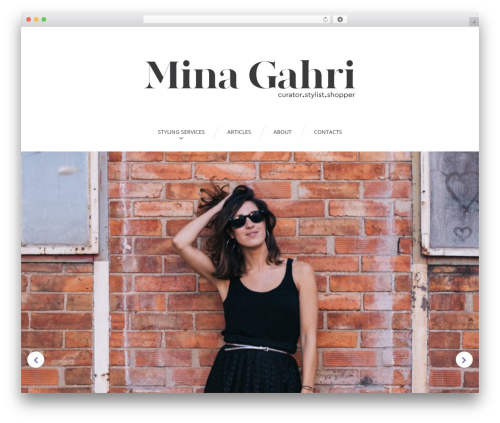 Cherry blog layouts WordPress plugin - minagahri.com