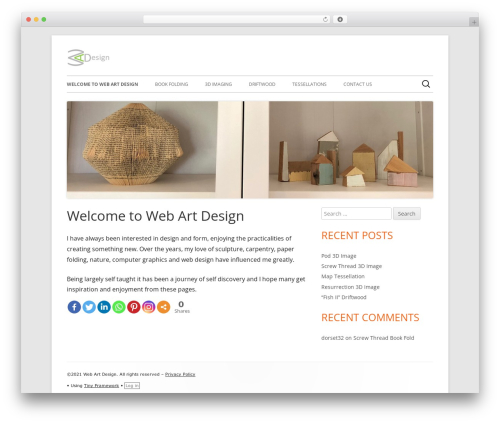 Tiny Framework WP theme - webartdesign.co.uk