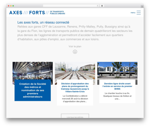 Toolkit WordPress theme - axes-forts.ch