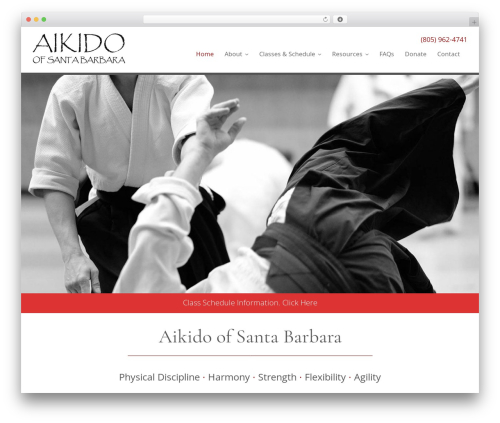 WordPress theme Create - aikidoofsantabarbara.com