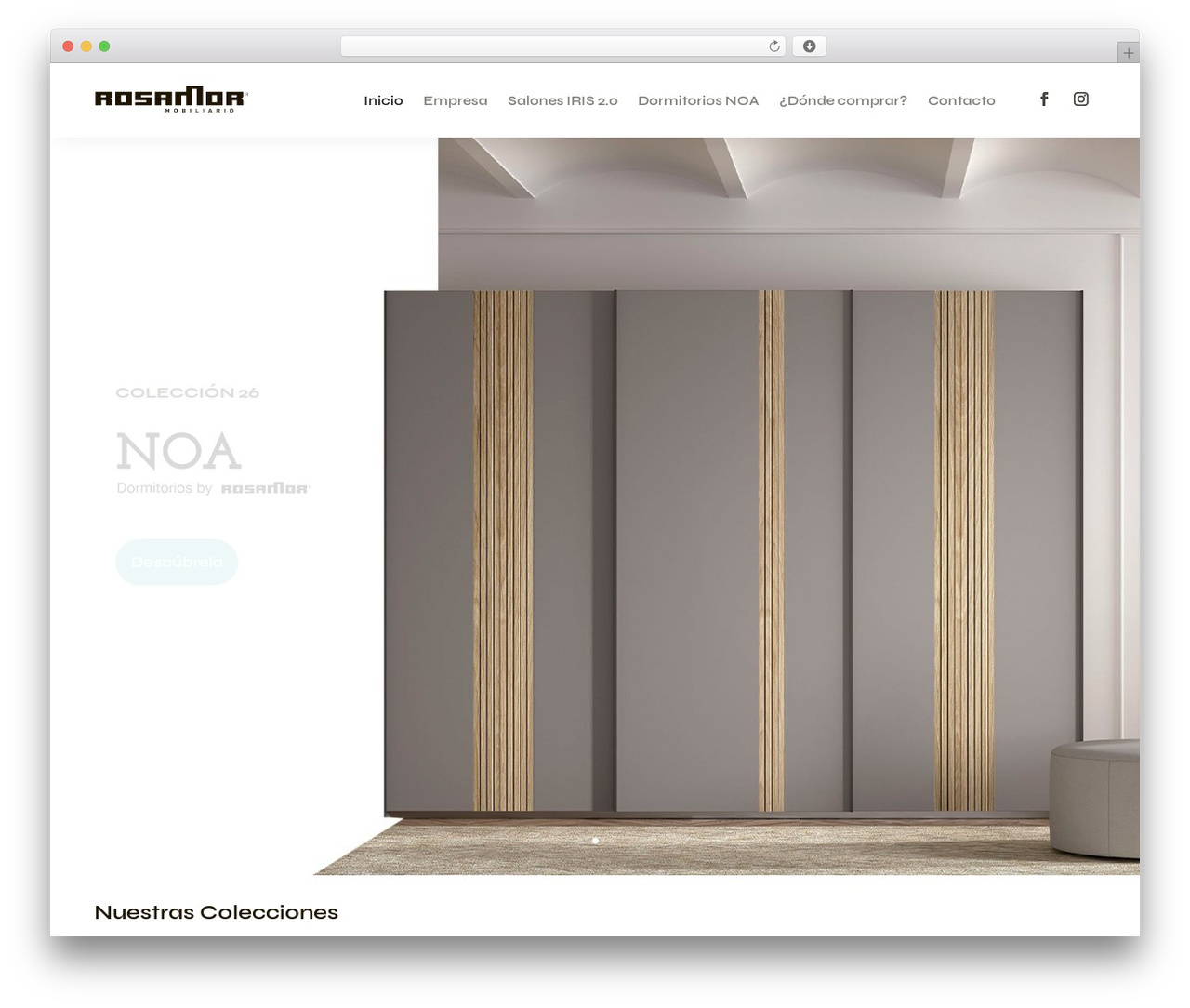 WordPress theme Divi - mueblesrosamor.com