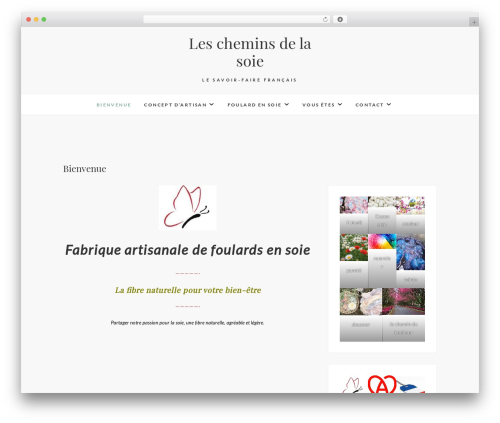 AlterNative WordPress theme - lescheminsdelasoie.com