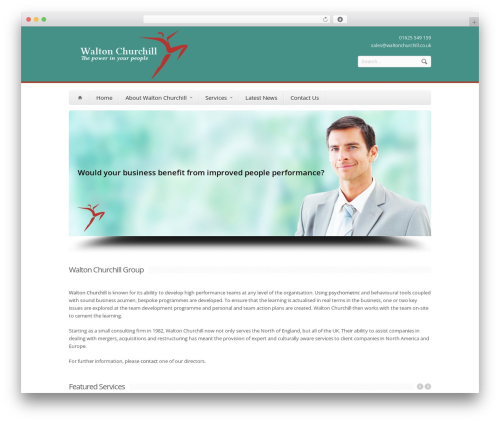 Aqua WordPress theme - waltonchurchill.com