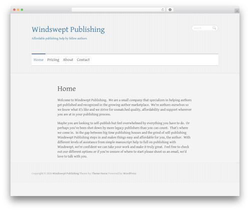Clean Retina theme WordPress - windsweptpub.com