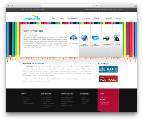 Cresento WordPress ecommerce theme - webspine.in