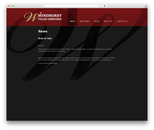 DD Custom WordPress theme - windhorstpolledherefords.com