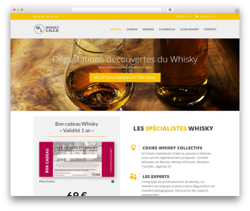 Divi WordPress theme - whisky-lille.com