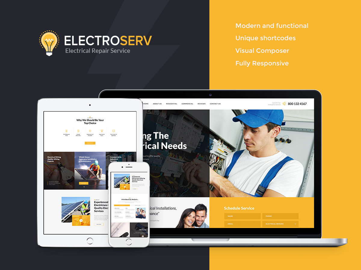 ElectroServ WordPress blog theme