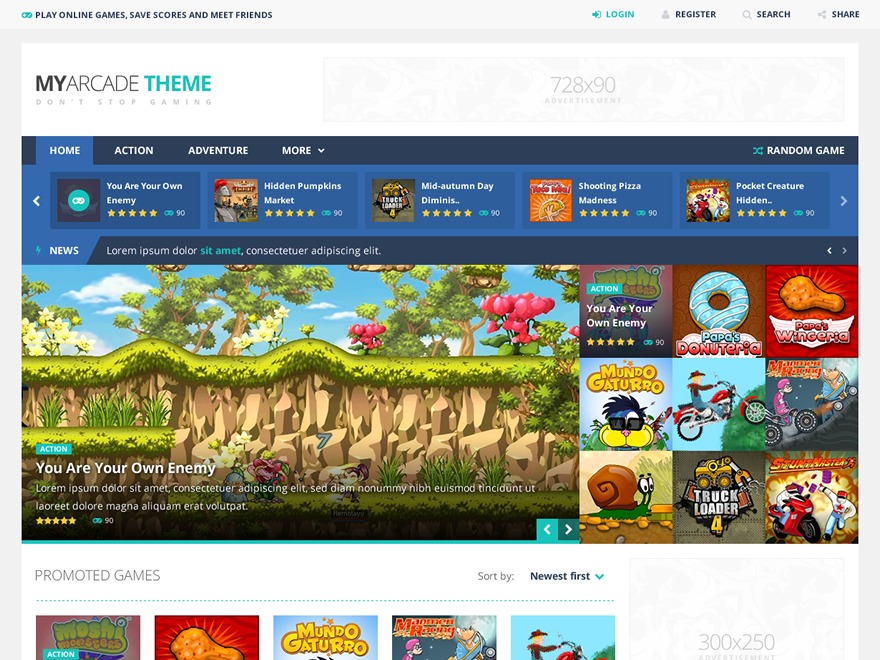 MyArcadeTheme WordPress Theme 