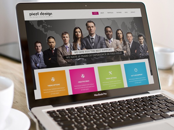 Pixel Design theme WordPress by Pixel Art Inc.
