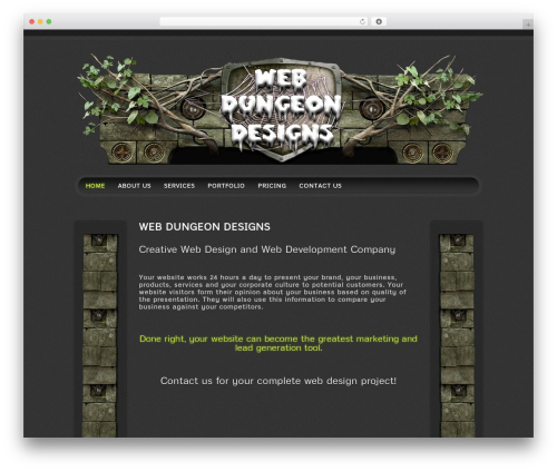 Quantum WordPress theme - webdungeondesigns.com