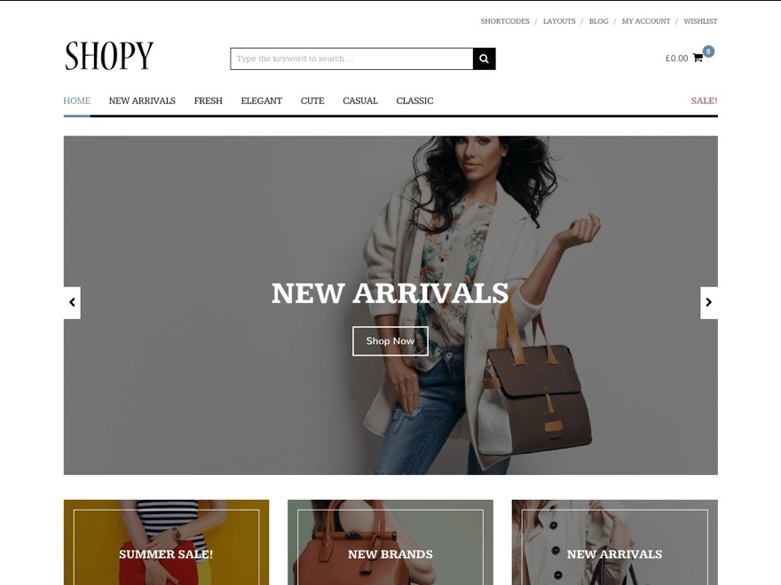 Shopy WordPress ecommerce theme Shopy WordPress ecommerce theme