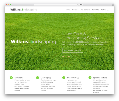 Theme WordPress Divi - wilkinslandscaping.com