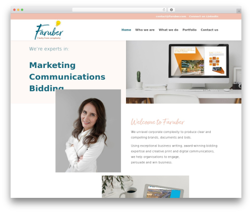 Theme WordPress Divi - faruber.com