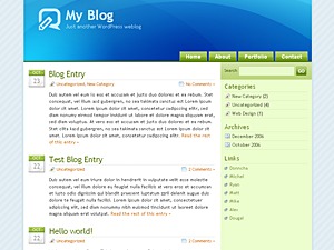 Theme WordPress GlossyBlue