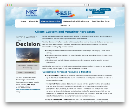 Wp client WordPress plugin - weathercommand.com/weather-forecasting/customized-weather-forecasts