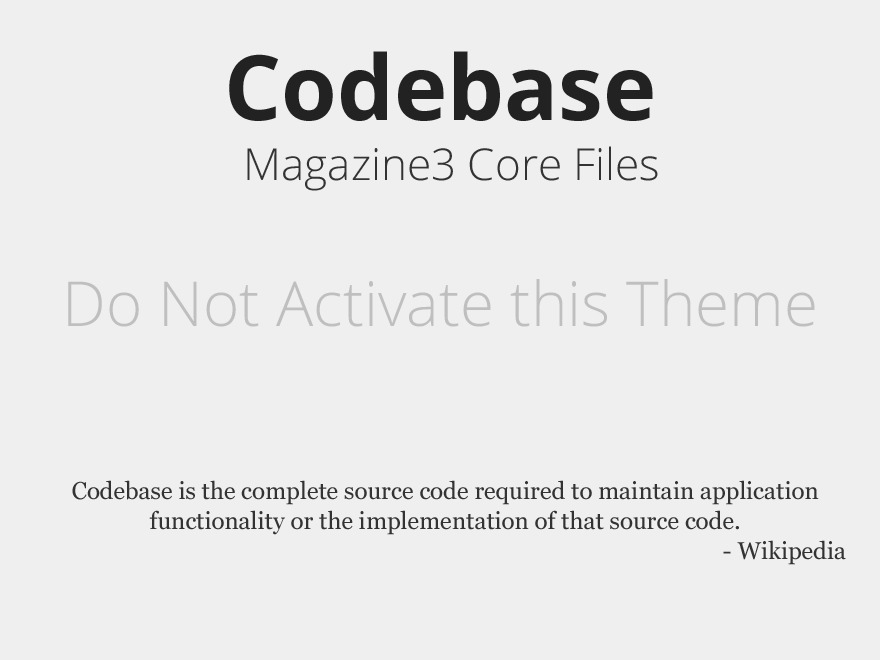 WebJournal Codebase best WordPress magazine theme by Magazine3.com