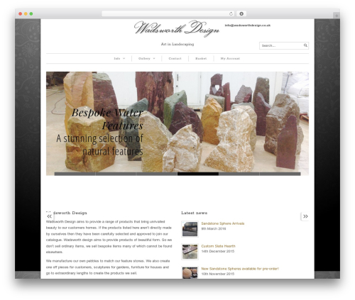 WordPress theme Maya Shop - wadsworthdesign.co.uk