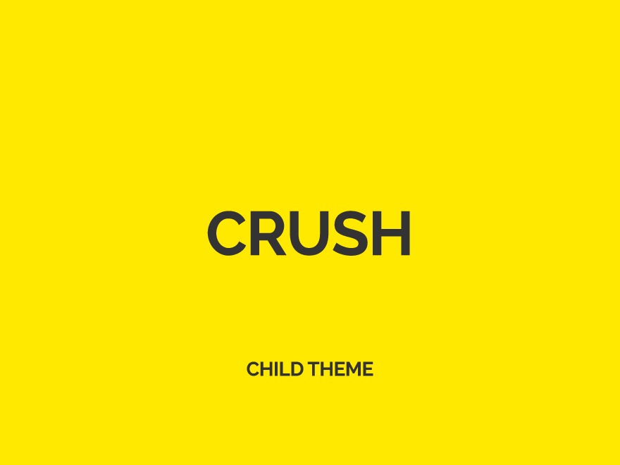 WordPress theme Crush Child Theme