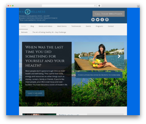 WordPress theme Generic 10 - way2wellness.com