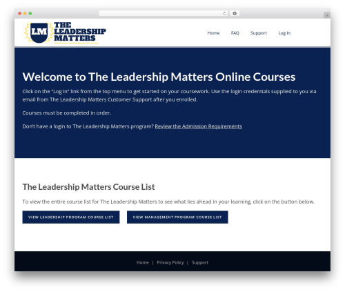 WordPress theme Invent - leaderessentials.org