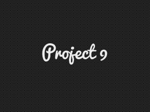 WP theme Project 9 by Justin Young