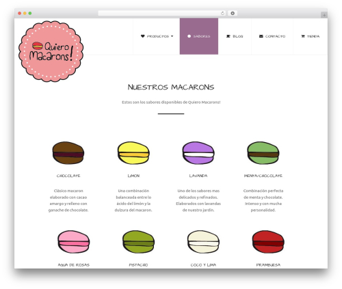 AppTheme WordPress theme - quieromacarons.com