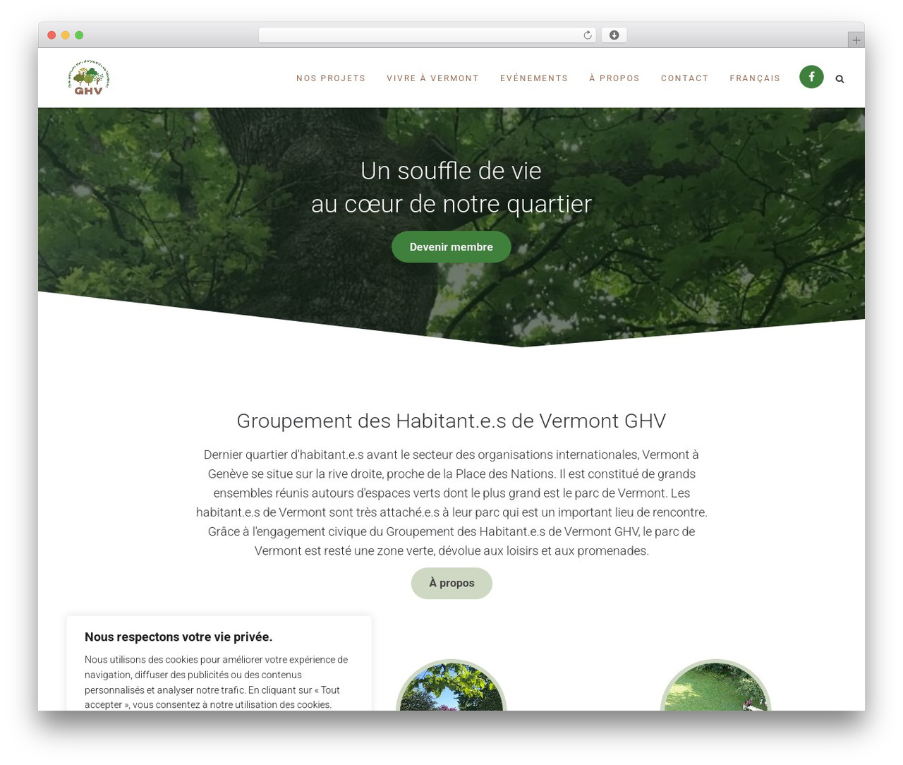 Ark WordPress theme - habitants-vermont.ch