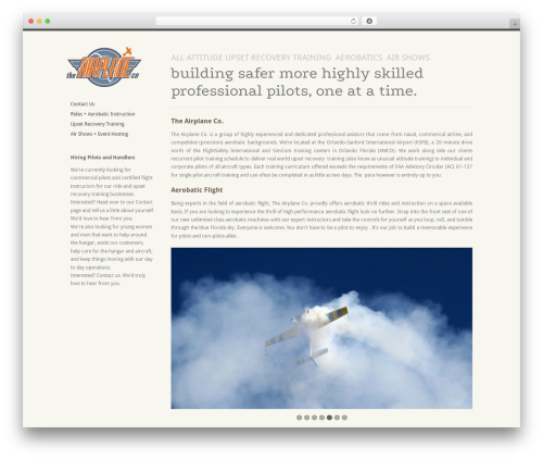 Best WordPress theme Infinity - theairplaneco.com